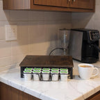 K Cup Holder Organizer, Coffee Pod Drawer Holder Capsule Storage Organizer Single Layer Sliding Storage Drawer, 30 Large Capacity, Home Office Cafe Counter