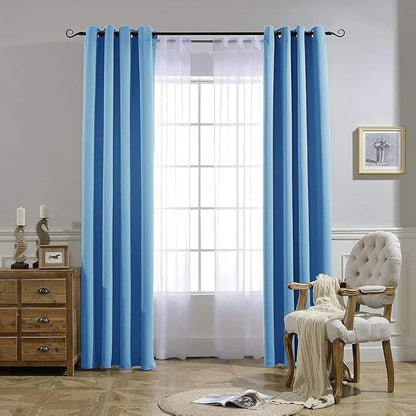 NICETOWN Sky Blue Blackout Curtains - Image 7