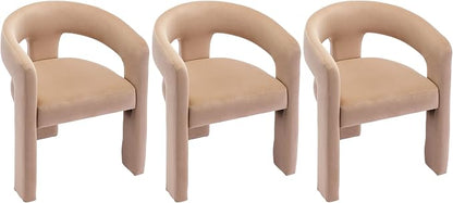 VESCASA Velvet Barrel Dining Chair by VESCASA