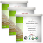 Miss Jones Baking Organic Buttercream Frosting, Perfect for Icing and Decorating, Vegan-Friendly: Cream Cheese, 11.29 Ounce (Pack of 3)
