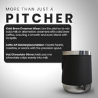 Rattleware Handle Free Stainless Steel Macchiato Pitcher - Perfect For Home, Cafe, Restaurant, Hotel, Office, Or Commercial Use - Steaming And Frothing Pitcher (12 Oz)
