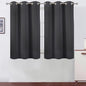 Dark Grey Blackout Curtains/38 x 54 Inch/Set of Two Panels Grommet Living Room by Lemomo