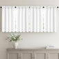 MIULEE Set of 4 Pure White 45 Inch Short Blackout Kitchen Window Curtains | by MIULEE