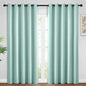 Yakamok Room Darkening Curtains 62x96 inch Length Aqua-Living Room | 2 panels by Yakamok