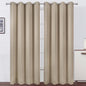 Blackout Curtains 52 x 108 inch/Khaki Curtains Set of 2 Panels/Thermal by Lemomo