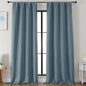 Simplebrand Ava Stone Blue Blackout Curtains by Simplebrand