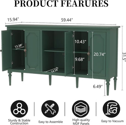 Vintage Buffet Sideboard Cabinet - Image 2