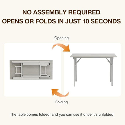 TEMI Small Computer Desk Folding Table - Image 4