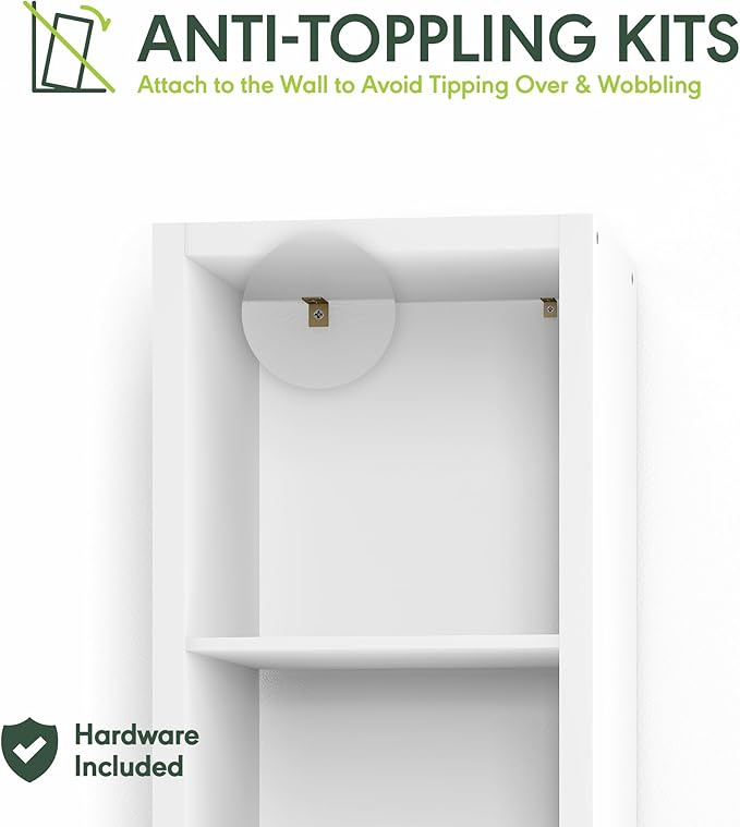 Furinno Cubicle Book Shelf, Vertical 5-Cube Bookshelf, Extra Thick Horizontally - Image 4