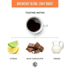 Real Good Coffee Company Whole Bean Light Roast Coffee - Breakfast Blend Light Roast Coffee Beans - Fresh Roasted Brew with Citrus & Chocolate Notes - 32 Oz