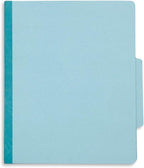 Blue Summit Supplies Light Blue Classification Folders, 3 Dividers, Letter Size with 2 Inch Tyvek Expansions, 8 Section , 10 Pack