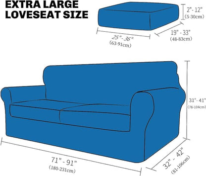 XINEAGE New 3 Pieces Couch Covers - Image 2