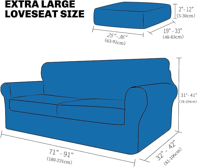 XINEAGE New 3 Pieces Couch Covers - Image 2