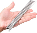 Reusable Stainless Steel Drinking Straws, 20 Pcs 4 Size - 6.3'' 7.1'' 8.5'' 10.5'', Long Short Smoothie Drinking Straight Straws With 2 Brushes and Carry bag, Fit for 20/30 oz Tumblers
