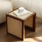 Japanese Style Wood Rattan Stool, Small Space Shoe Bench, Night Stand by Unknown