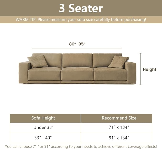 MYSKY HOME Boho Couch Cover White Sofa Covers - Image 5