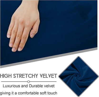 ULTICOR Velvet 8-Pieces Recliner Sofa Covers Stretch Reclining Couch Covers - Image 3