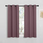 NICETOWN Bedroom Curtain Panels Blackout Draperies, Dry Rose, 1 Pair, 34 by by NICETOWN