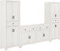 Crosley Furniture Tara 3-Piece Modern Farmhouse Sideboard Buffet Cabinet and by CrosleyFurniture
