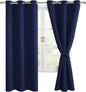 Blackout Curtains for Bedroom, 42 x 63 Inch, 2 Panels | Thermal Insulated by Hiasan
