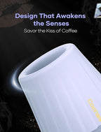 Cocinare KissCup Ceramic Espresso Cup – 2.2oz Demitasse Cup for Espresso, Pour-over coffee & Tea, Lavender Purple, Ceramic Collection