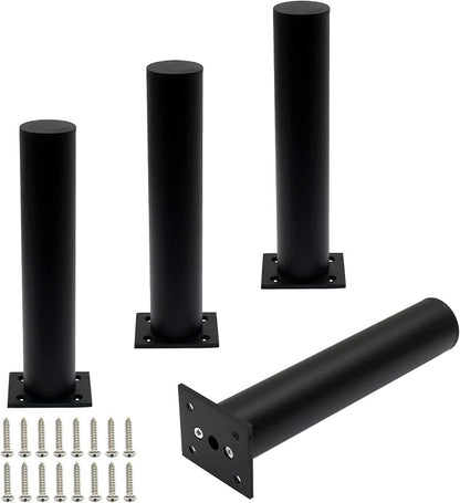 4 Pack Adjustable Furniture Legs Round 1.5" Dia Thickened Aluminum Alloy Sofa by Kyuionty