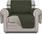 Easy-Going Reversible Couch Cover, Small Chair, Army Green/Beige | Machine by Easy-Going