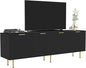 TV Stand for 80 Inch TV, Fluted TV Stand for Living Room, Mid Century Modern TV by Furniwood