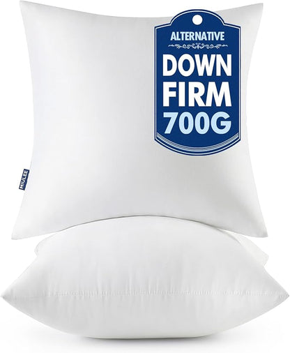 MIULEE 22x22 Throw Pillows Inserts 2 Pack, Decorative Pillows by MIULEE