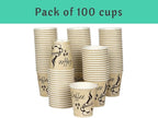 Smygoods Disposable Coffee Cups, To Go Paper Hot Cups, Classic Design (10 OZ, 100 Count) For Hot Beverages, Coffee, Tea, Espresso, Cocoa - Vasos Para Cafe