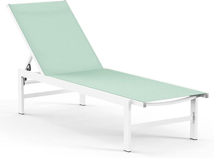 Vexwalx Outdoor Lounge Chair for Pool, Aluminum Chaise Lounge Chairs by Vexwalx
