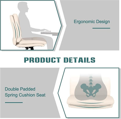LUCKWIND Armless Office Desk Chair - Image 5