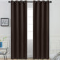 Yakamok Room Darkening Curtains 52x96 inch Length Dark Brown-Living Room | 2 by Yakamok