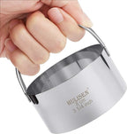 HULISEN Biscuit Cutter Set (3 Pieces/Set), Stainless Steel Round Cookies Cutter with Handle, Professional Baking Dough Tools, Gift Package