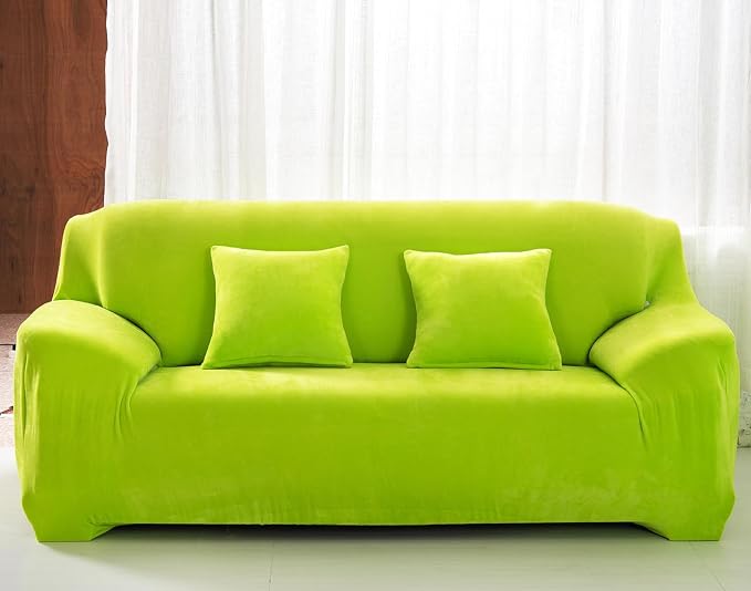 vctops 1-Piece Velvet Plush Stretch Sofa Slipcover by vctops