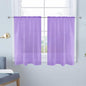 SpaceDresser Basic Rod Pocket Sheer Voile Window Curtain Panels Lavender 1 Pair by SpaceDresser
