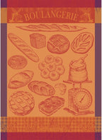 Garnier Thiebaut Boulangerie Moulin Ambre (Moulin Amber Bakery) French Kitchen Towel 22"x30", Cotton, Jacquard