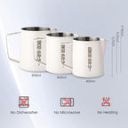 MHW-3BOMBER Espresso Steaming Pitcher Milk Frothing Pitcher Stainless Steel Milk Coffee Cappuccino Latte Art Barista Cup 20oz/600ml P5021W