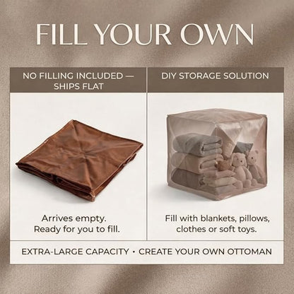 SOFTSOUL DIY Fillable Storage Ottoman – Stuff - Image 3