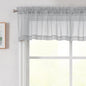 Light Grey Valances for Windows, Light Grey Sheer Curtains 14 Inch Length 2 by WelvetBLK