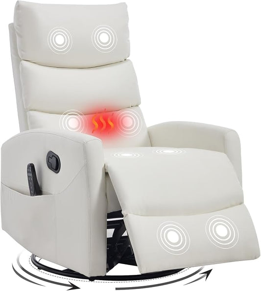 Trustyue Swivel Rocker Recliner Chair, 360° Swivel Recliner by Trustyue