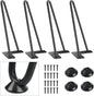 SMARTSTANDARD 10 Inch Heavy Duty Hairpin Furniture Legs, Metal Home DIY Projects by SMARTSTANDARD