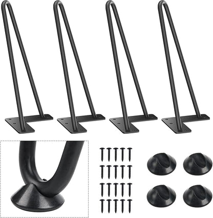 SMARTSTANDARD 11 Inch Heavy Duty Hairpin Furniture Legs, Metal Home DIY Projects by SMARTSTANDARD