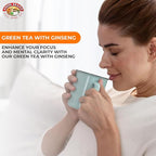 Angel Brand Green Tea with Ginseng Tea Bags 25 – Pack of 3 – Energizing & Antioxidant-Rich Herbal Blend & Ginseng Root - Balanced Flavor & Rich Nutrients With Health Benefits