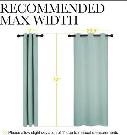 NICETOWN Bedroom Curtain Panels Blackout Draperies, Thermal Insulated Solid - Image 7