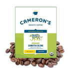 Cameron's Coffee Roasted Whole Bean Coffee, Organic Sumatra Blend, 4 Pound