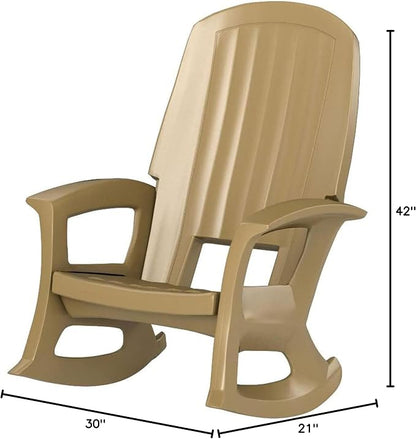 Semco Rockaway Heavy-Duty Outdoor Rocking Chair w/Low Maintenance All-Weather - Image 2
