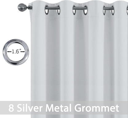 Yakamok Room Darkening Curtains 52x90 inch Greyish White-Living Room | 2 panels - Image 3