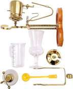 LYNICESHOP Belgian Coffee Pot, Gold Belgium Royal Family Balance Syphon Coffee Tea Pot Maker Coffee Machine Set Belgium Luxury Royal Family Balance Syphon Siphon Coffee Maker
