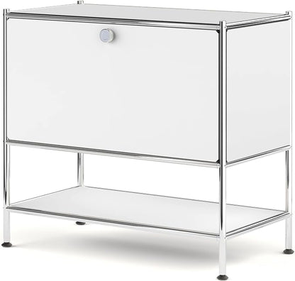 Metal Sidetable with Flap Door, 27.5" Height by SIMPLINK